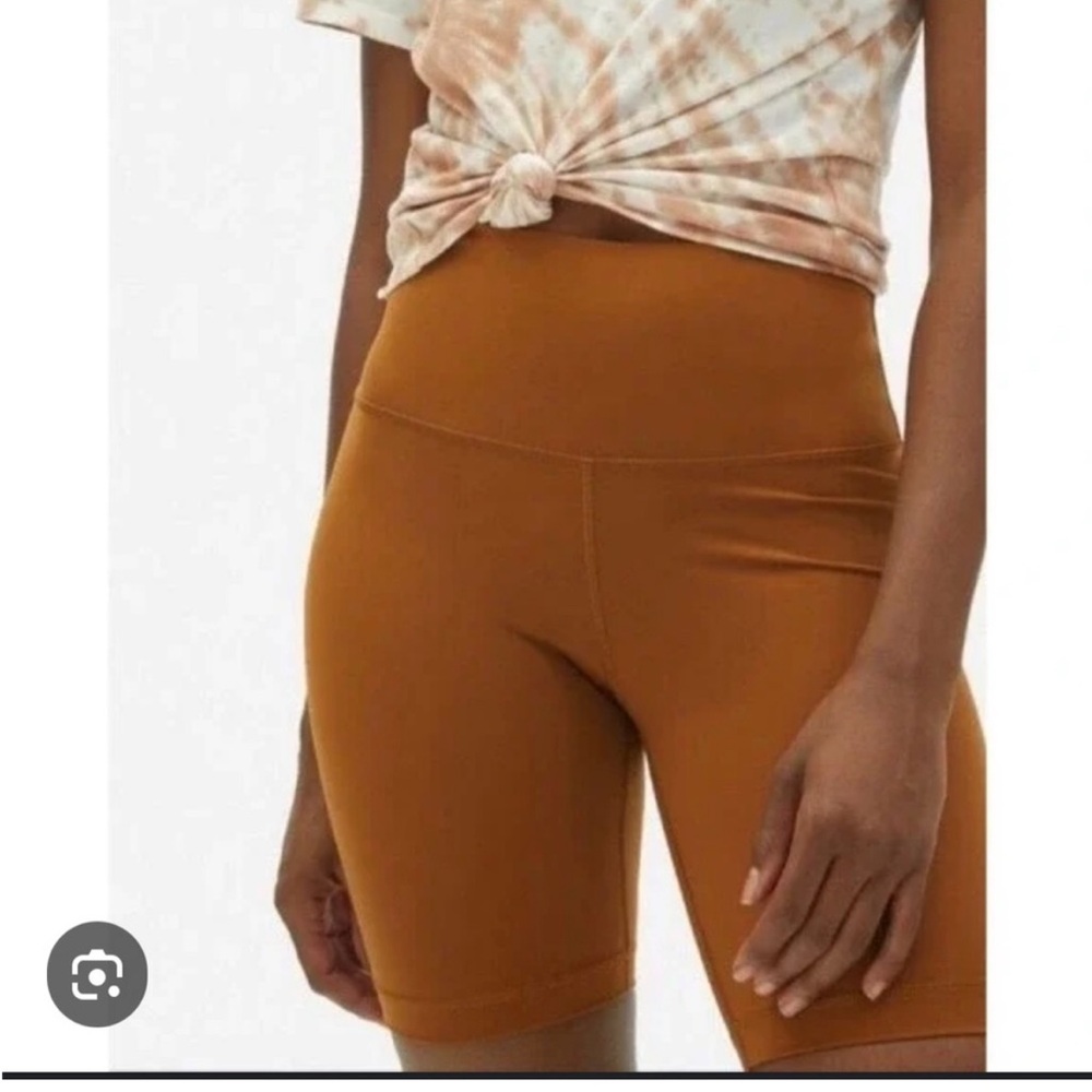 Women's High-Waisted Tan Shorts